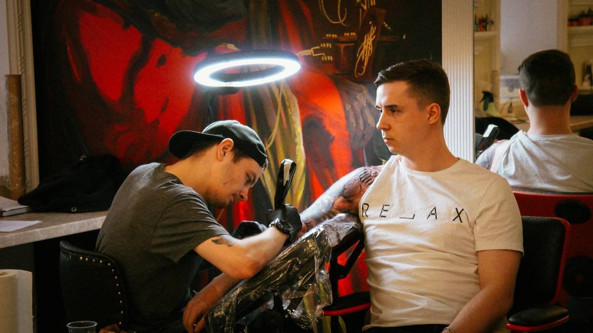 a man holding a gun