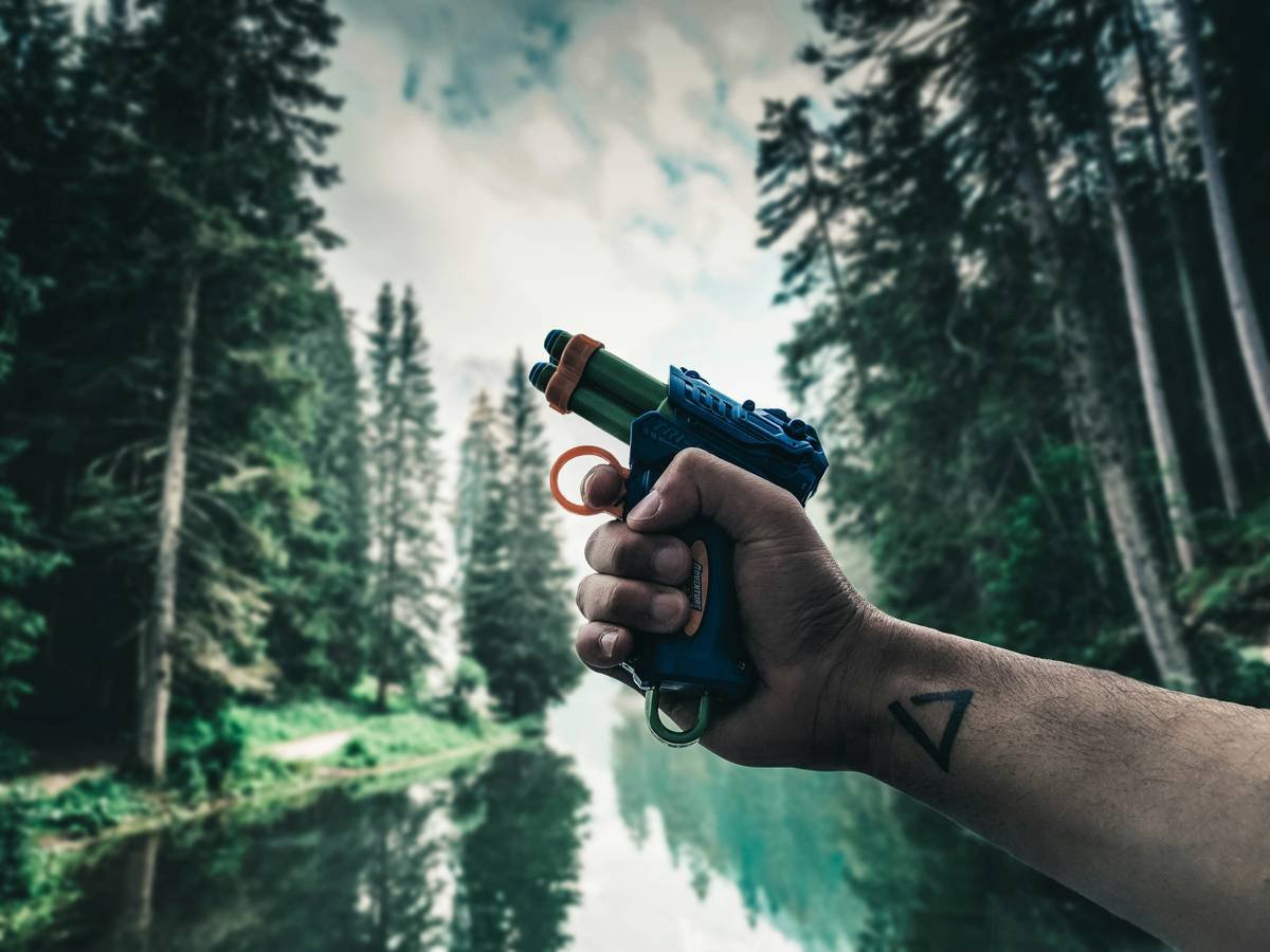 pew pew in the lake